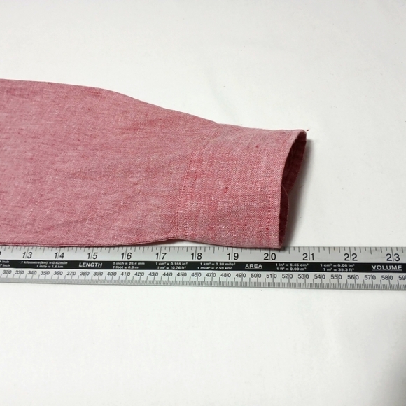 J.Crew 100%Linen Slim Fit Longsleeve Buttondown Shirt. Size M - Picture 4 of 7